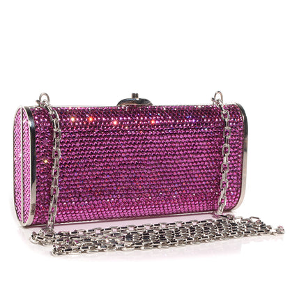 Judith Leiber Crystal Minaudiere Clutch Fuchsia 3 of 6