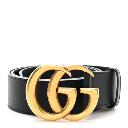 Gucci Calfskin Double G 40mm Belt 80 32 Black 1 of 4
