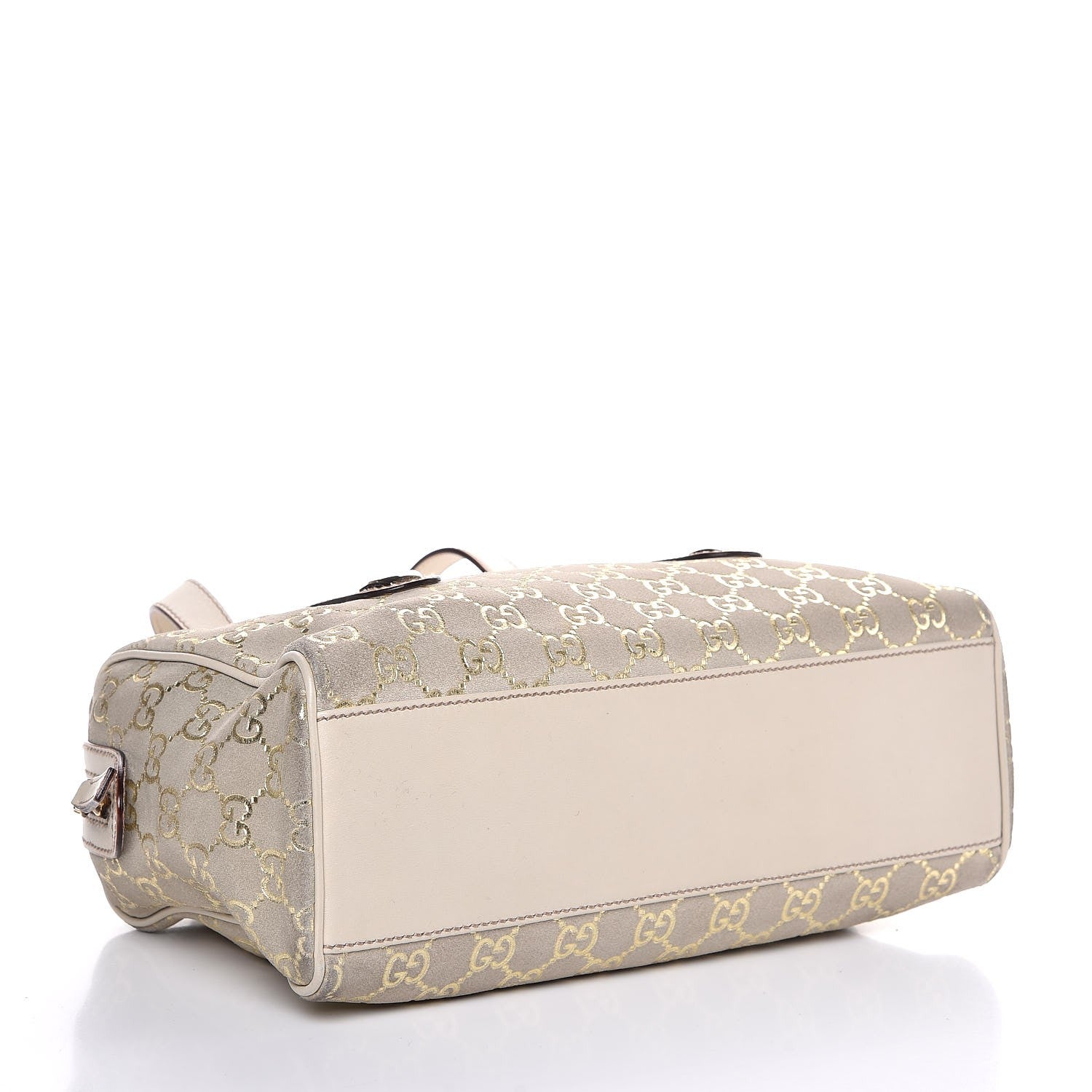 Gucci Guccissima Suede Small Charmy Boston Off White 4 of 7