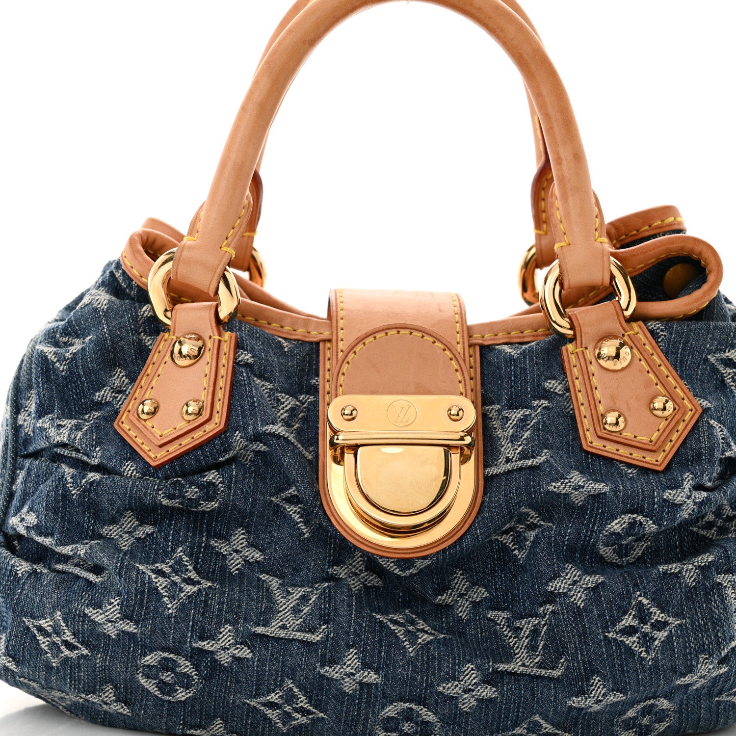 Louis Vuitton Monogram Denim Pleaty Blue 8 of 13