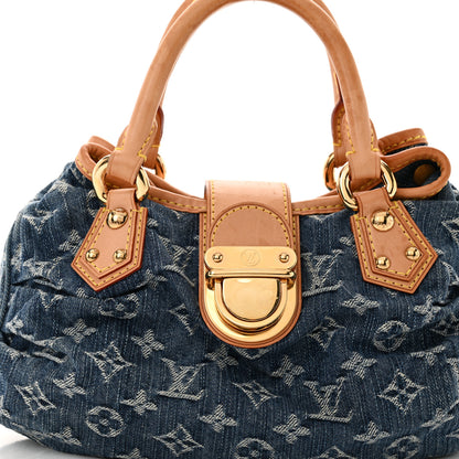 Louis Vuitton Monogram Denim Pleaty Blue 8 of 13