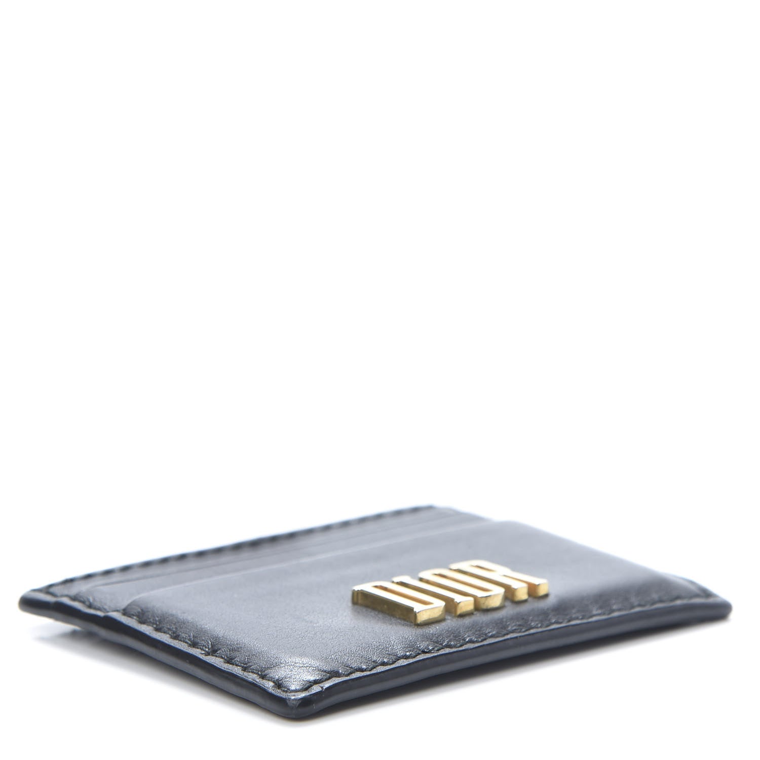 Christian Dior Calfskin D-Fence Card Holder Black 4 of 8