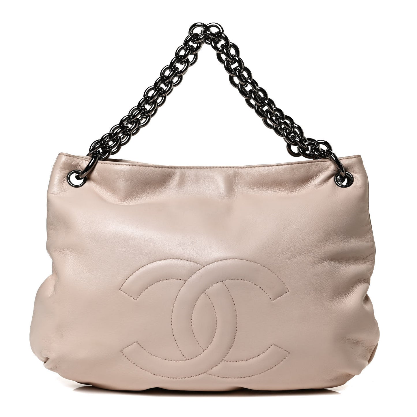 Lambskin Soft and Chain Small Hobo Light Pink