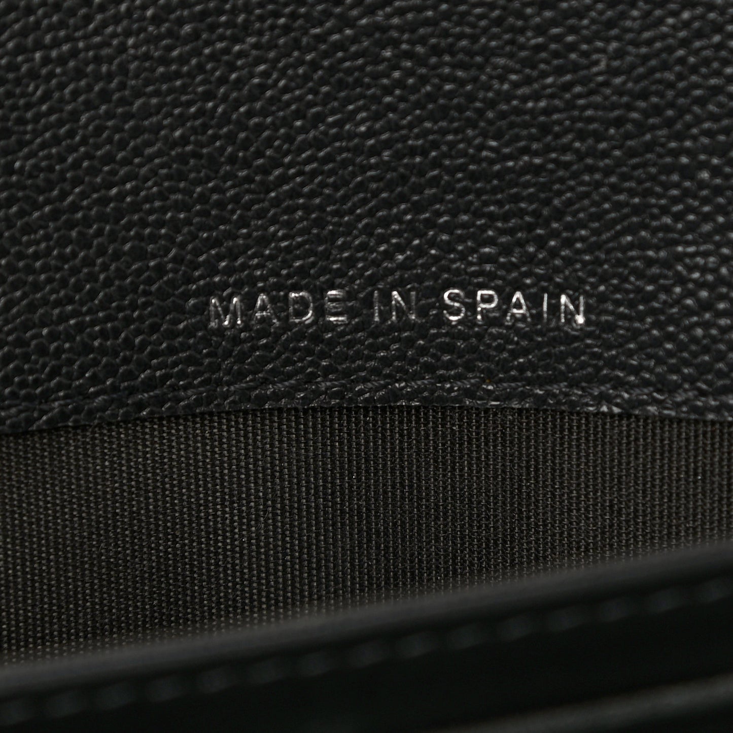 Metallic Caviar Quilted Boy Flap Wallet Black