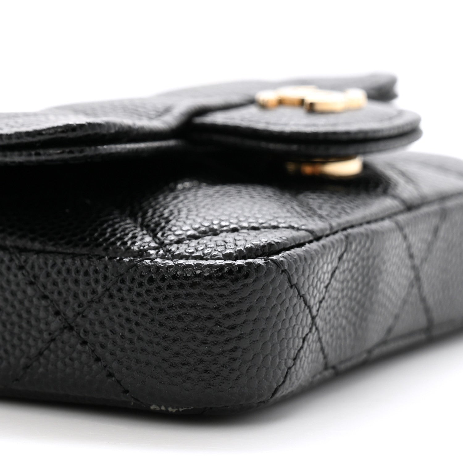 Chanel Caviar Quilted Mini Chain Belt Bag Black 10 of 11