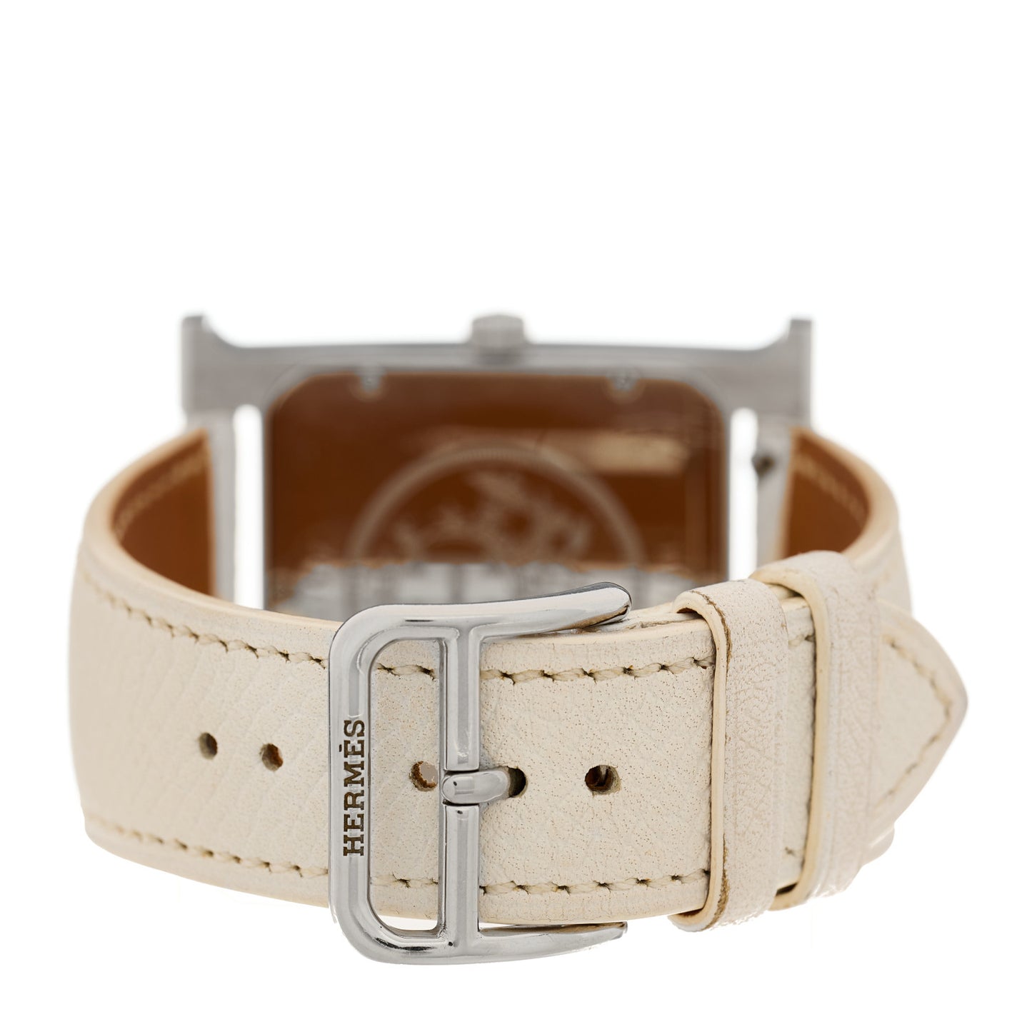 Stainless Steel Epsom 30.5mm Heure H Hour Quartz Watch Blanc