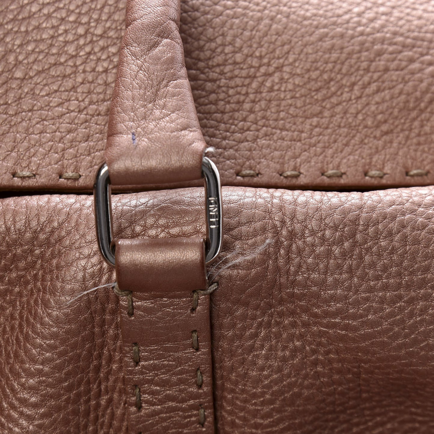 Cuoio Romano Selleria Large Linda Satchel Bronzo