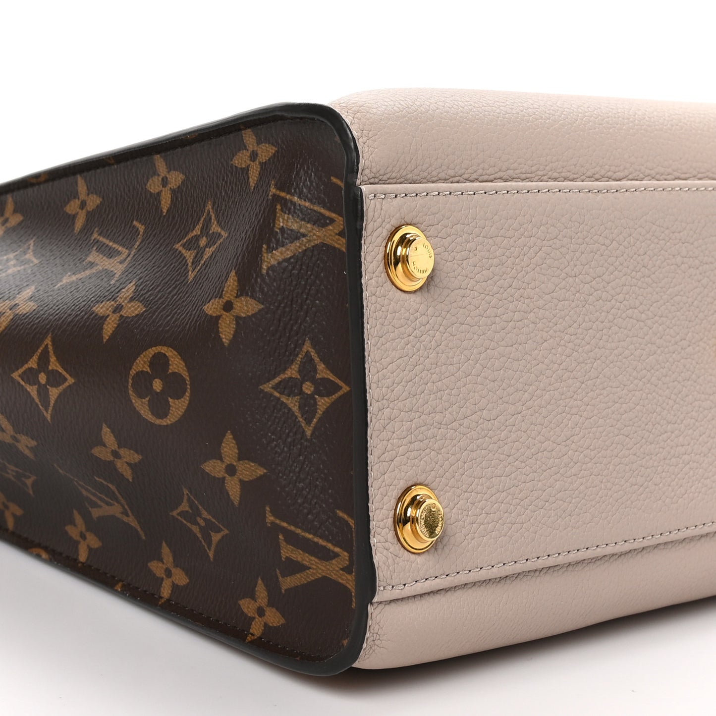 Calfskin Monogram On My Side Greige