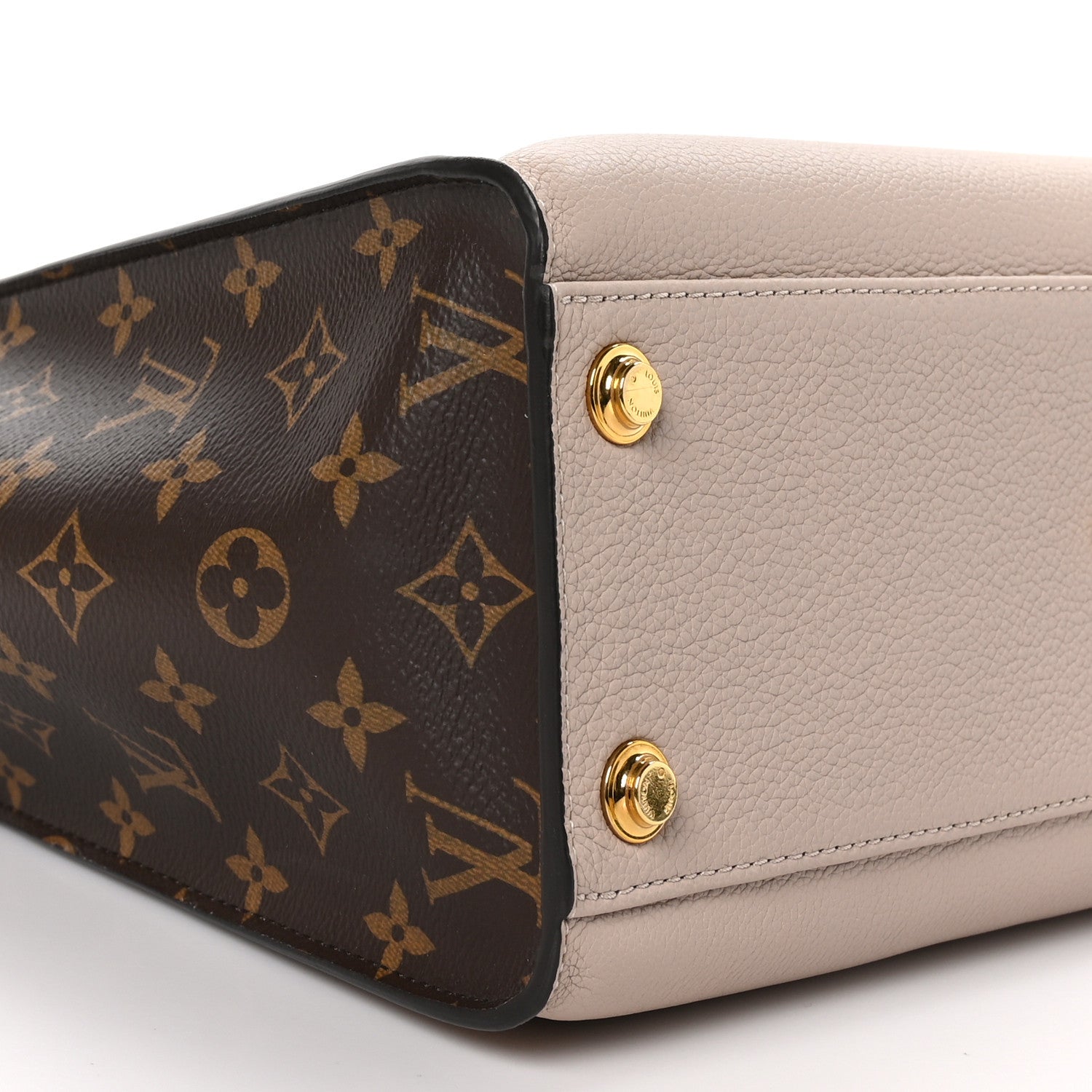 Louis Vuitton Calfskin Monogram On My Side Greige 8 of 9