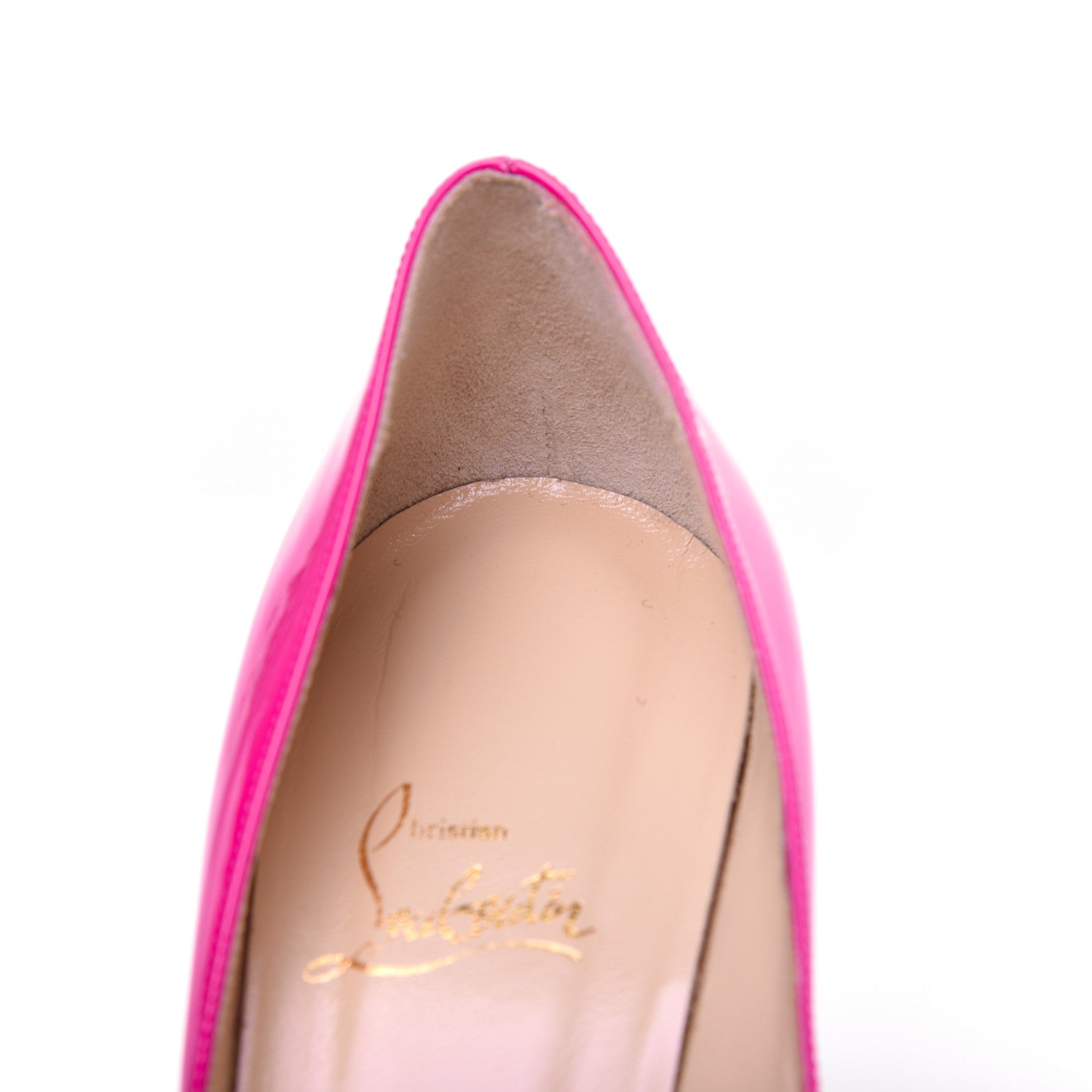 Christian Louboutin Patent Yolanda 100 Pumps 38.5 Hot Pink 8 of 12