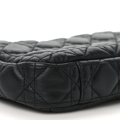 Christian Dior Lambskin Cannage DiorQuake Pouch Black 7 of 8