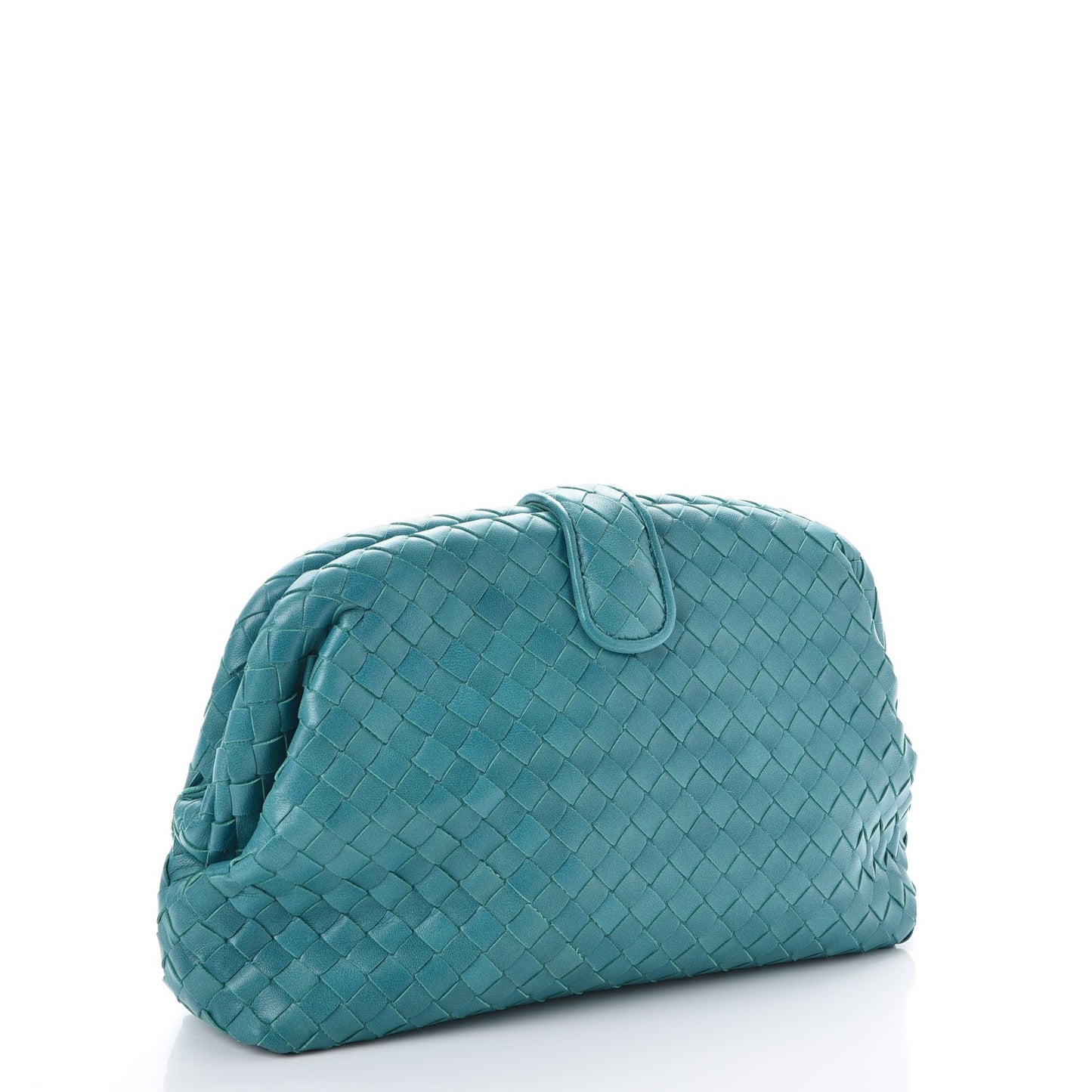 Nappa Intrecciato The Lauren 1980 Clutch Aqua