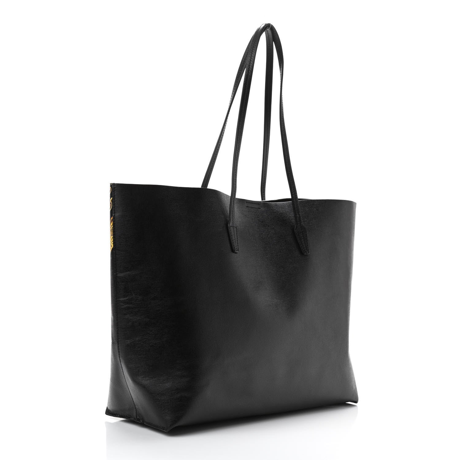 Versace Barocco Printed Tote Black Gold 3 of 9