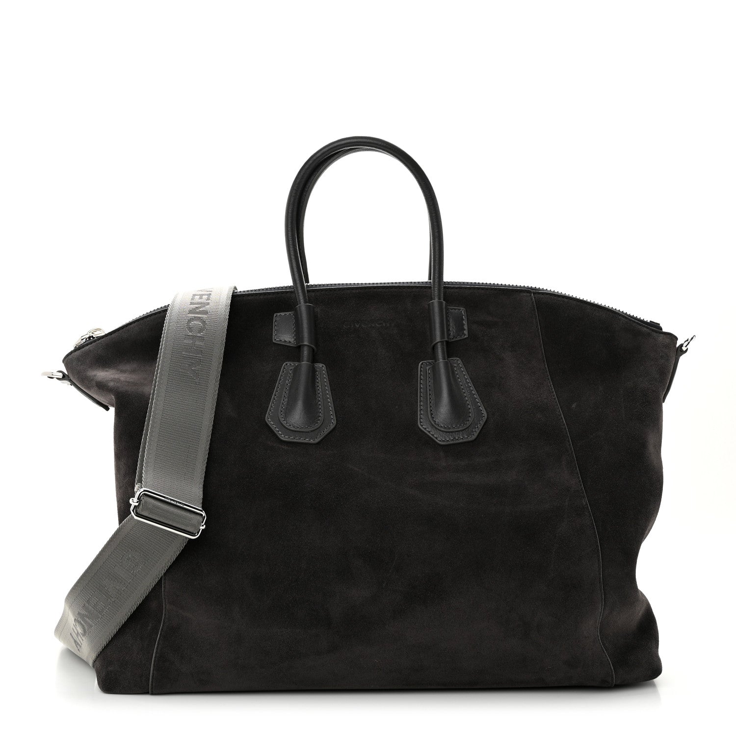 Givenchy Suede Large Antigona Sport Top Handle Bag Brown 1 of 8