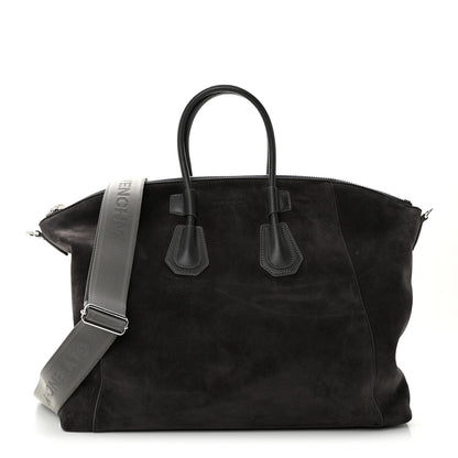 Givenchy Suede Large Antigona Sport Top Handle Bag Brown 1 of 8