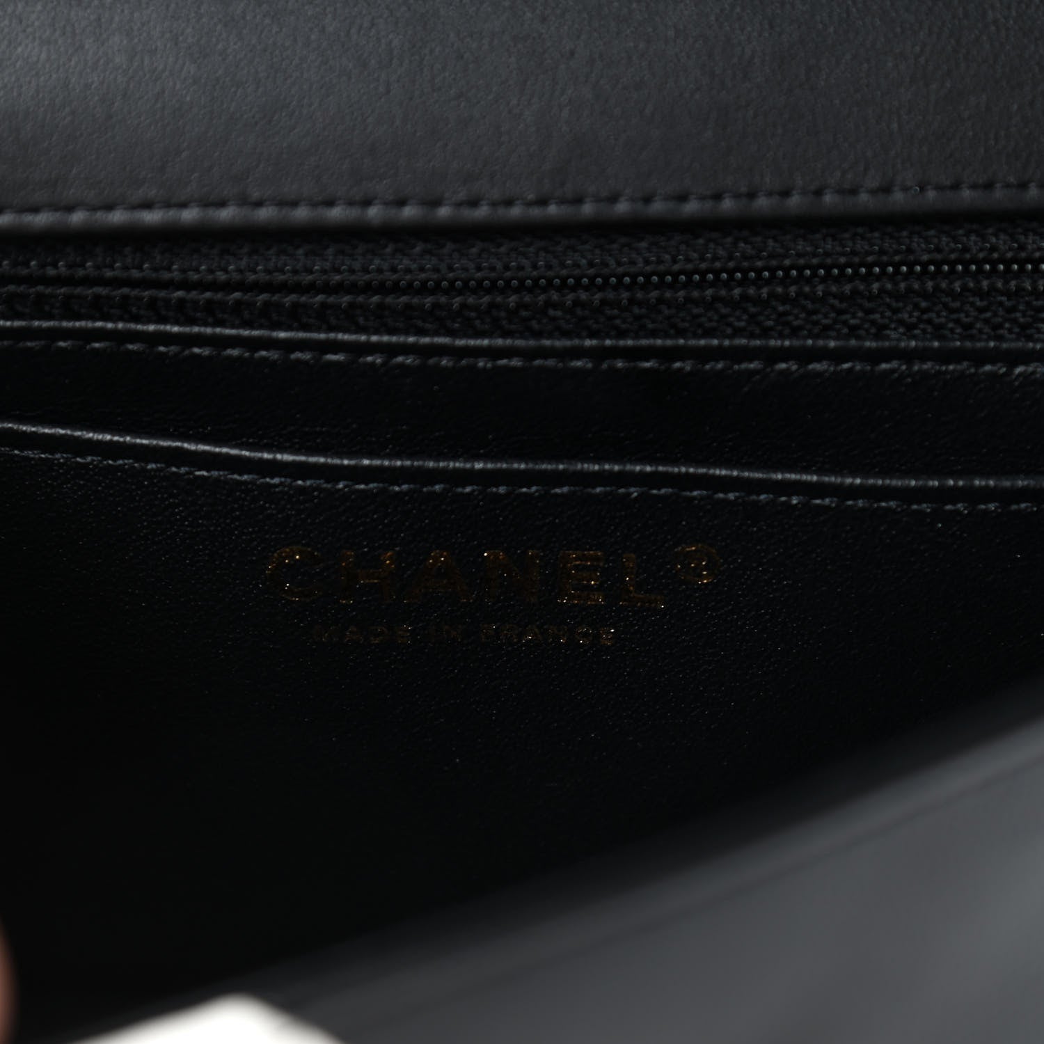 Chanel Lambskin Geometric Patchwork Mini Flap Black White 6 of 12