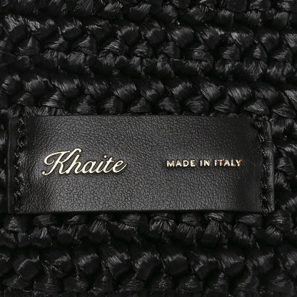 Khaite Raffia Olivia Hobo Black 6 of 9