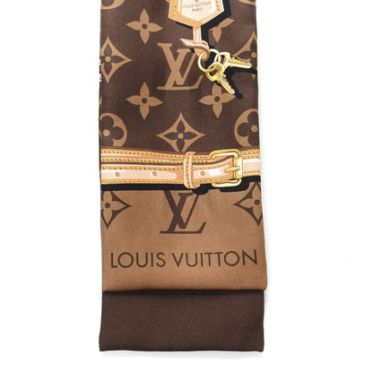 Louis Vuitton Silk Monogram Confidential Bandeau Brown 2 of 4
