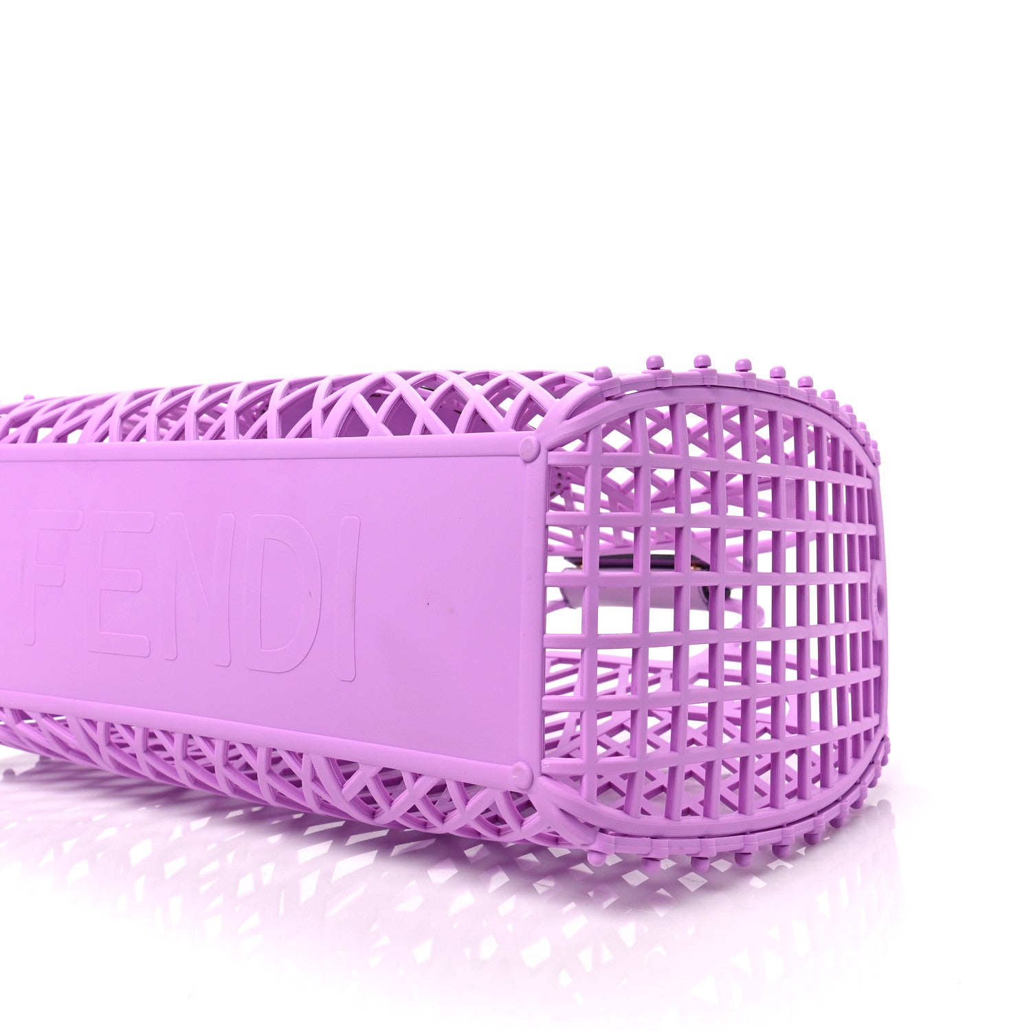 Fendi Recycled Plastic Vitello Liberty Matte Medium Fendi Basket Violetta 8 of 9