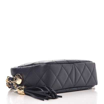 Chanel Caviar Quilted Coco Tassel Camera Case Dark Navy 4 of 8
