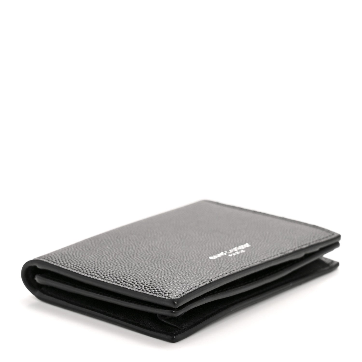 Saint Laurent Grain De Poudre Business Card Case Black 4 of 11