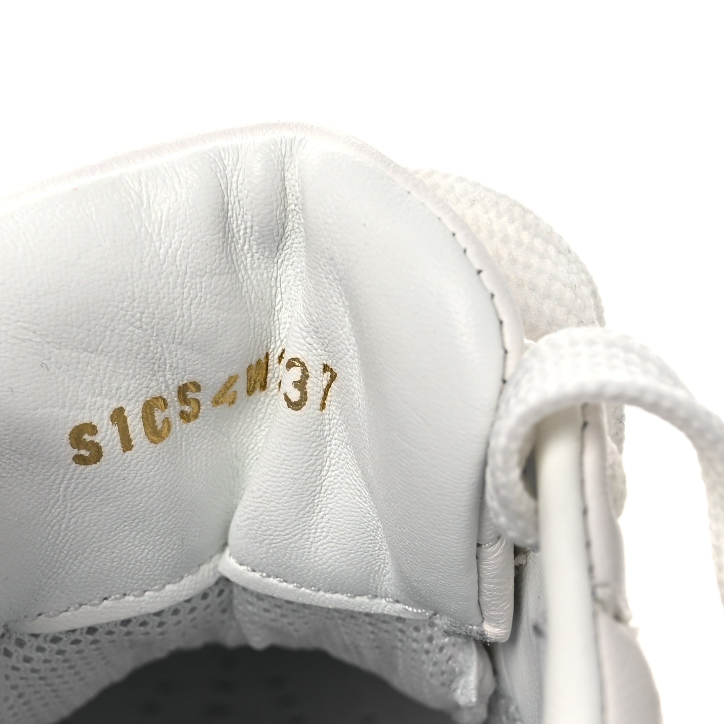Nappa Metallic One Stud Low Top Sneakers 37 White