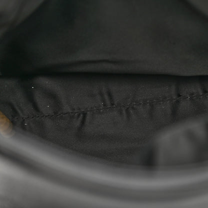 Chanel Caviar Embroidered Logo Shoulder Bag Black 10 of 10