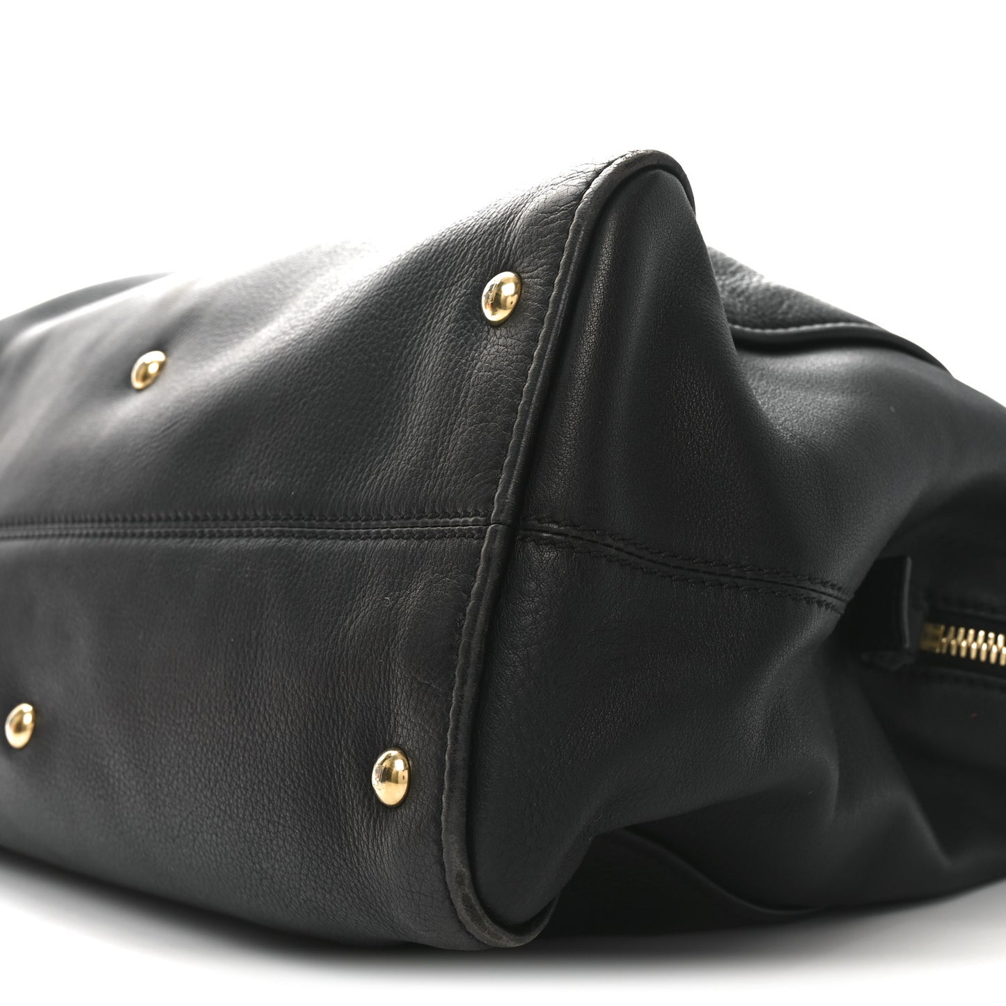 Vitello Dolce Marmol Large Chameleon Tote Black
