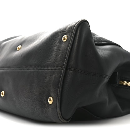 Fendi Vitello Dolce Marmol Large Chameleon Tote Black 10 of 10