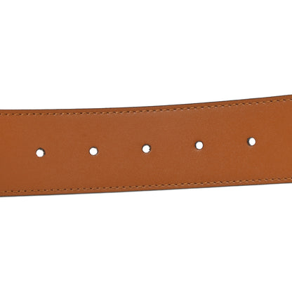 Fendi Vitello Liberty F is Fendi Bi-Color Reversible Belt 85 Caramello White 3 of 4