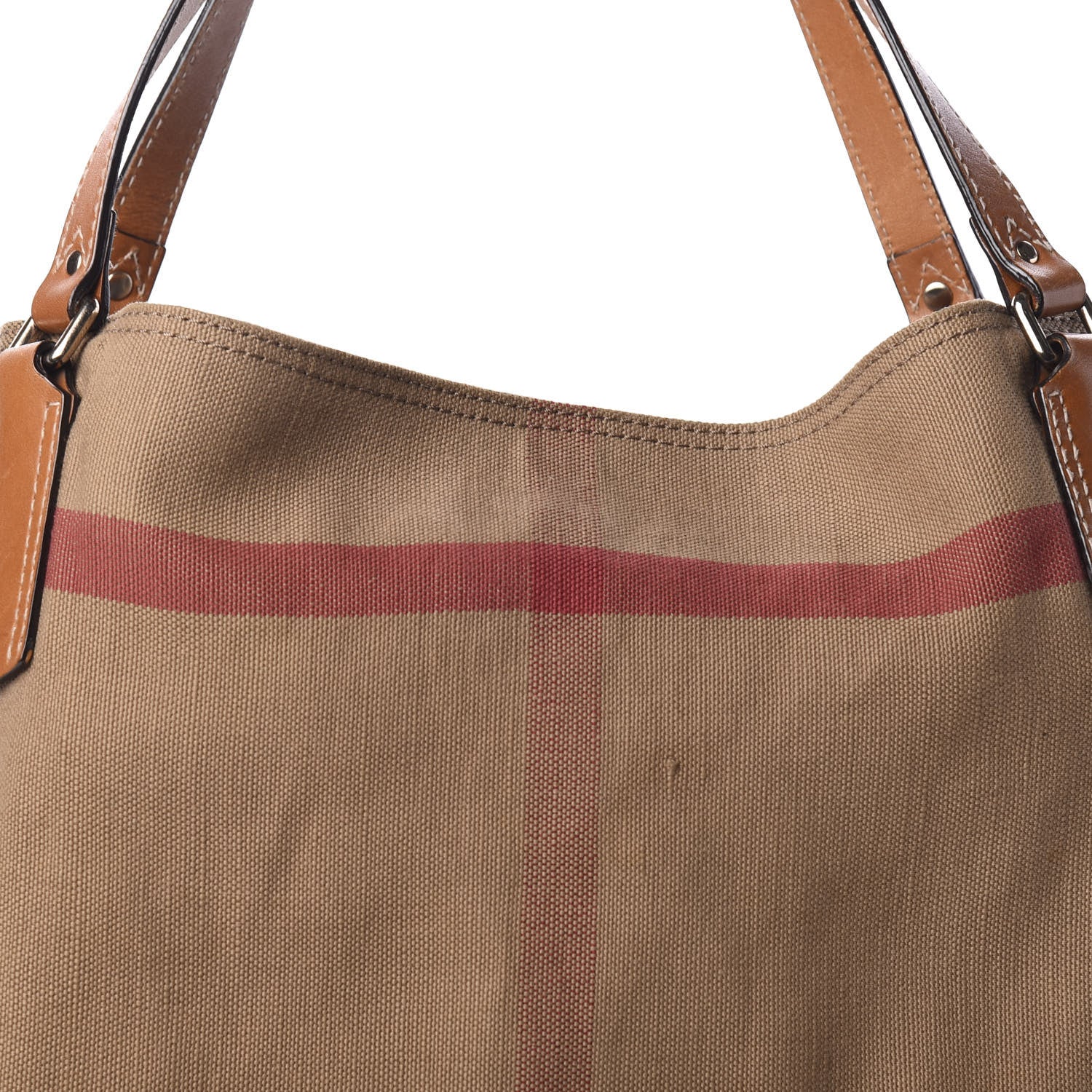 Burberry Canvas Mega Check Medium Maidstone Saddle Brown 12 of 12