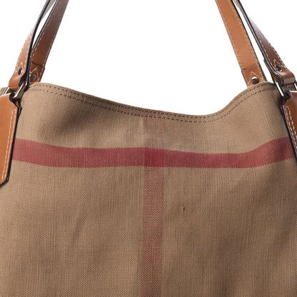 Burberry Canvas Mega Check Medium Maidstone Saddle Brown 12 of 12