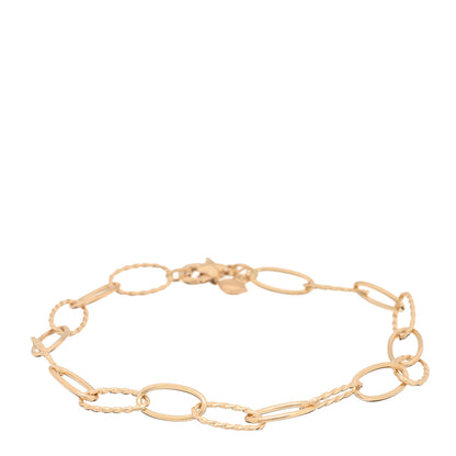 David Yurman 18K Yellow Gold Oval Link Bracelet 1 of 3