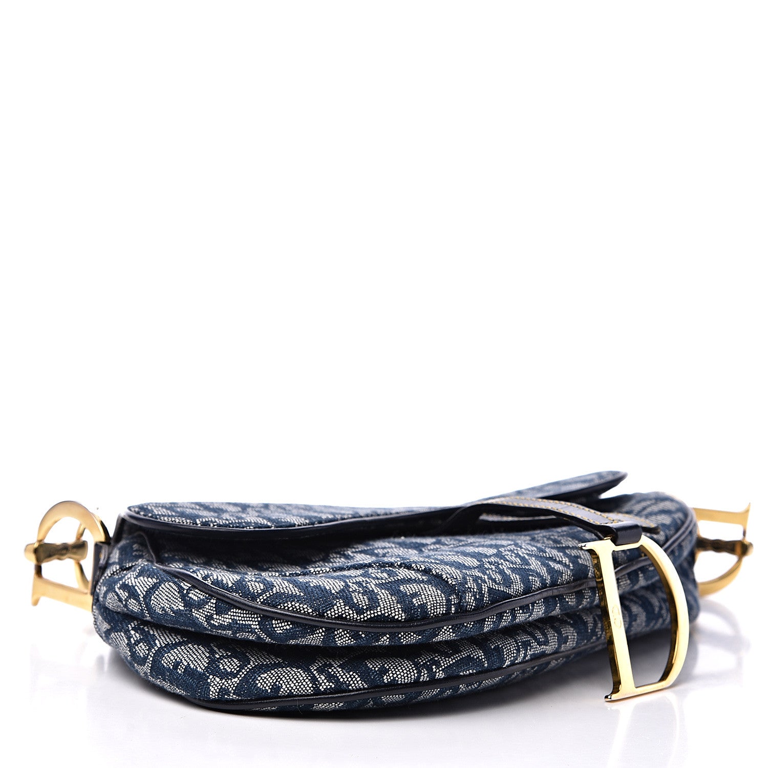 Christian Dior Monogram Saddle Bag Blue 3 of 12