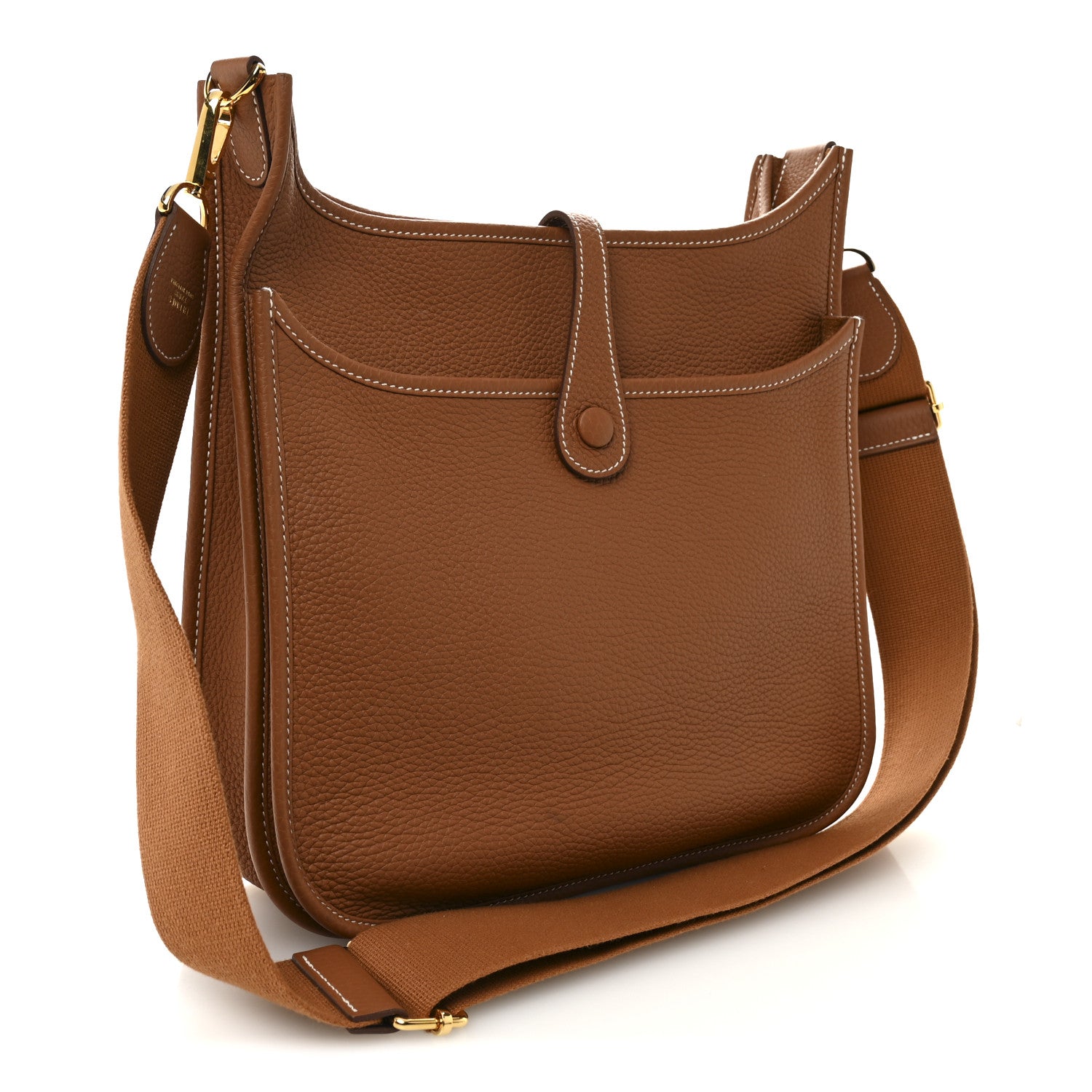 Hermes Taurillon Clemence EVELYNE III PM Gold 3 of 11