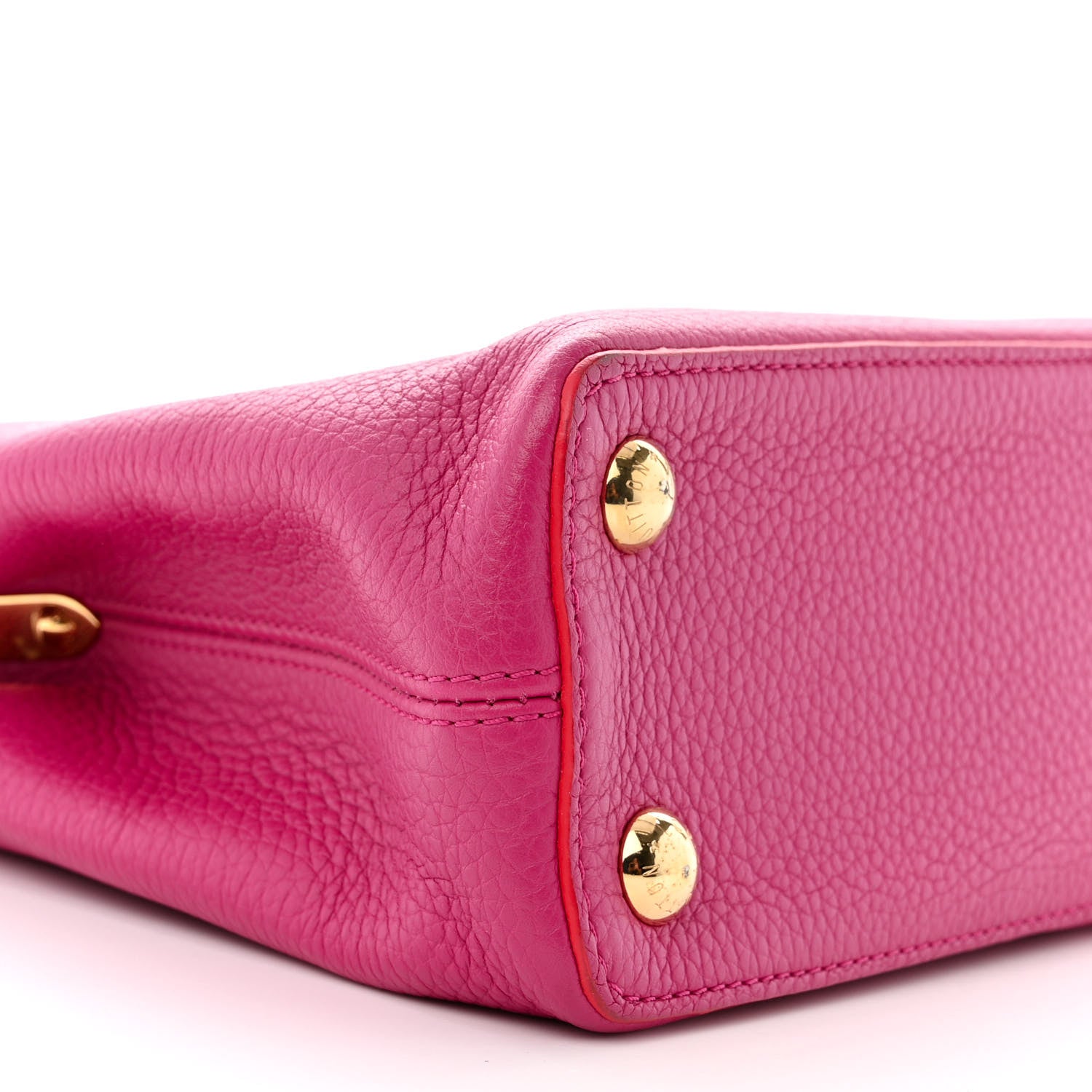 Louis Vuitton Taurillon Capucines BB Hibiscus Flamingo 8 of 11