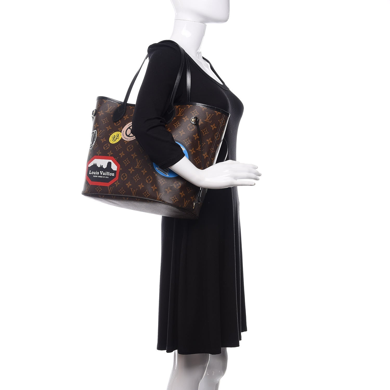 Louis Vuitton Monogram World Tour Neverfull MM 2 of 11