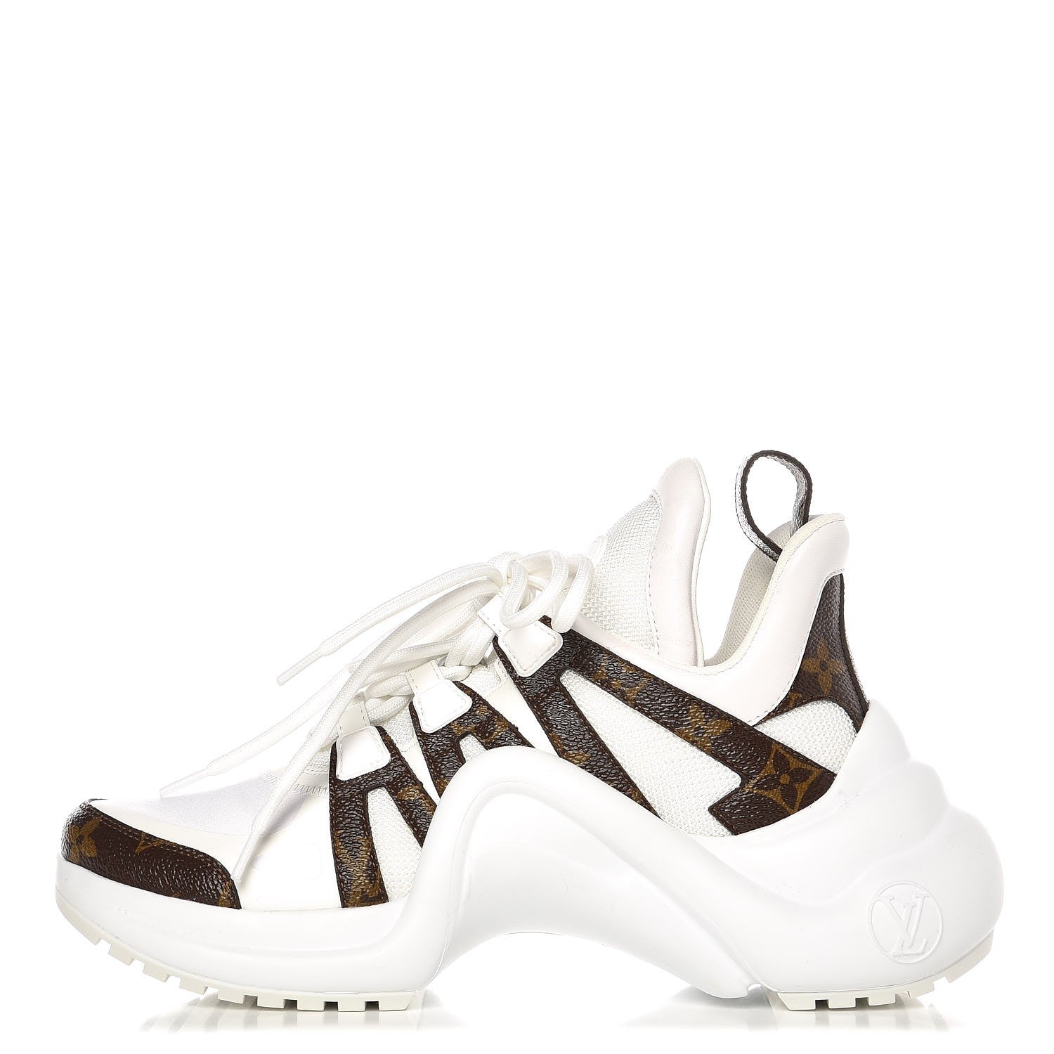 Louis Vuitton Patent Monogram LV Archlight Sneakers 37 White 1 of 9