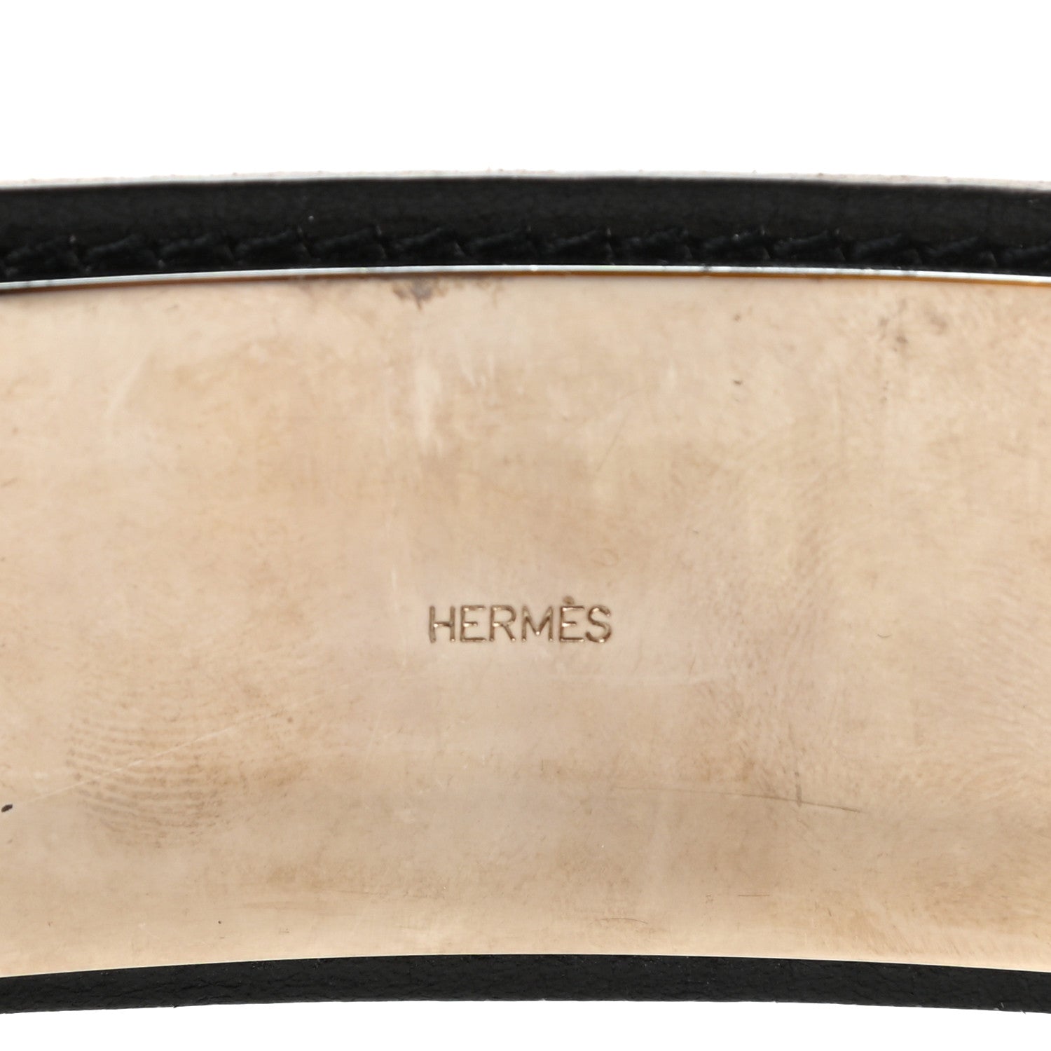 Hermes Barenia Box Belt 100 Fauve Black 5 of 6
