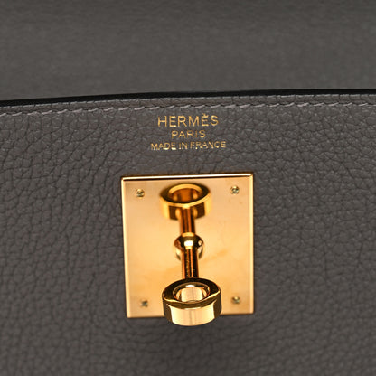 Hermes Togo Kelly Retourne 28 Gris Meyer 6 of 13