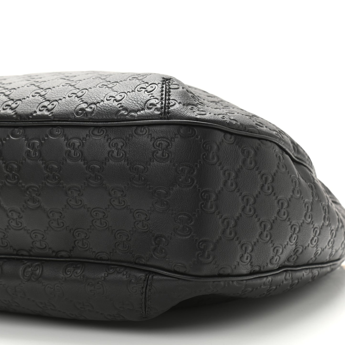 Guccissima Large New Ladies Web Hobo Black