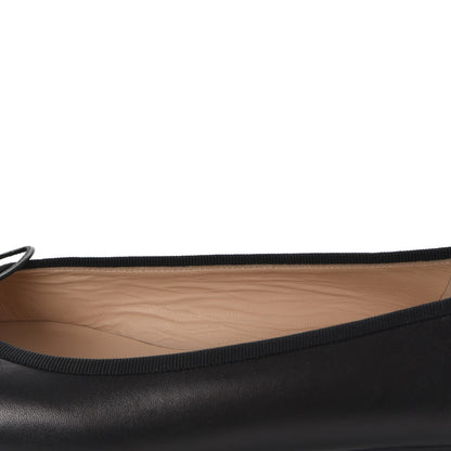 Chanel Lambskin Patent Cap Toe Ballerina Flats 41 Black 9 of 11