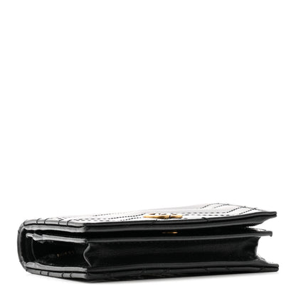 Gucci Calfskin Matelasse GG Marmont Card Case Wallet Black 4 of 10