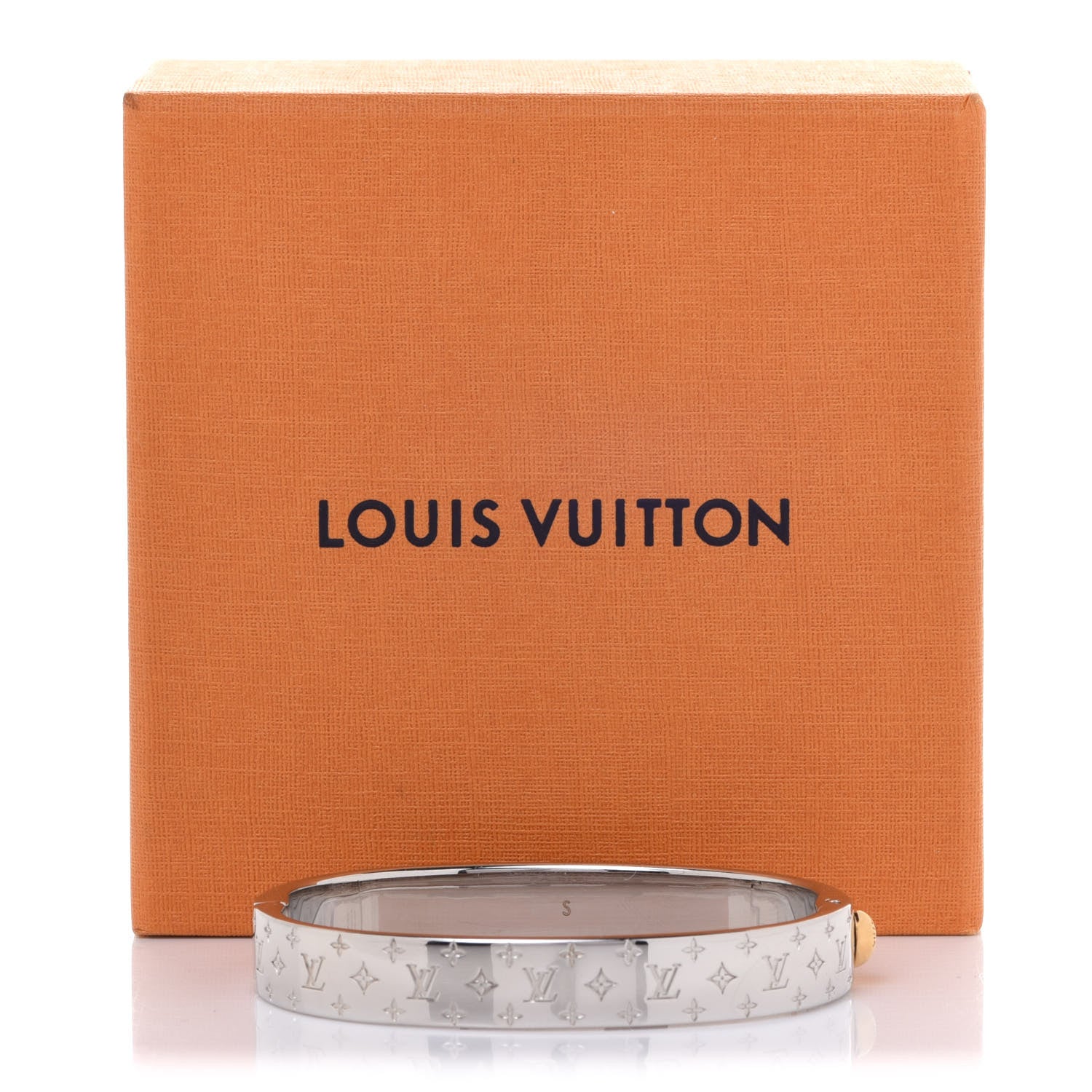Louis Vuitton Palladium Monogram Nanogram Cuff S 7 of 7