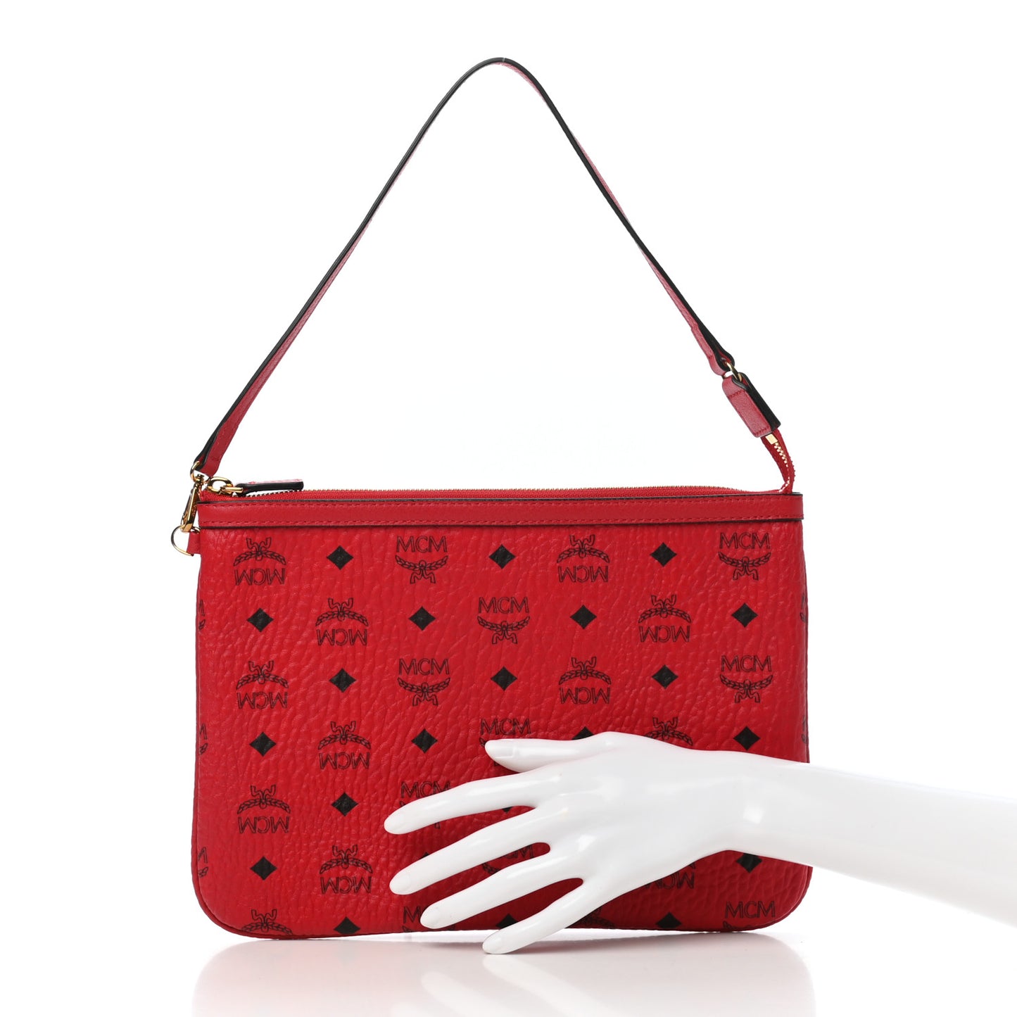Visetos Liz Shopper Tote Pouch Ruby Red