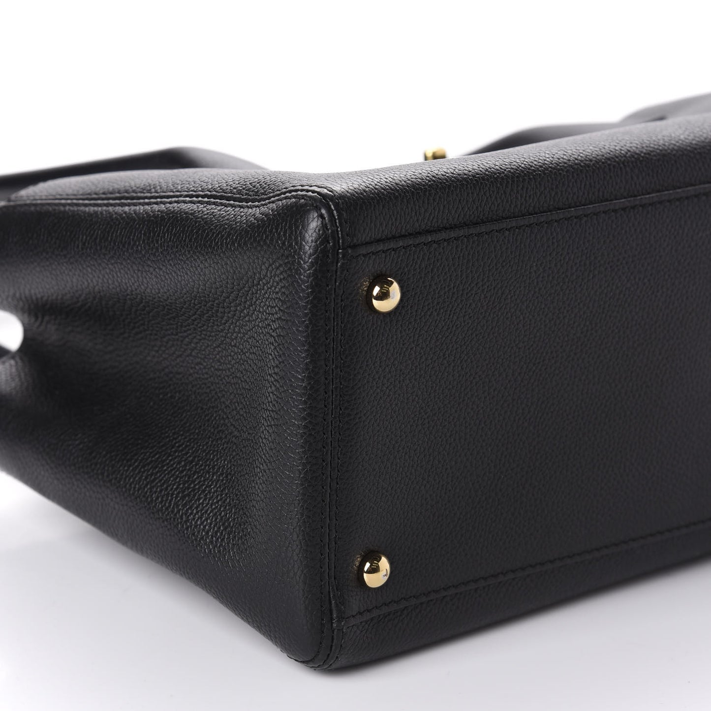 Calfskin Small Cerf Executive Shopper Tote Black