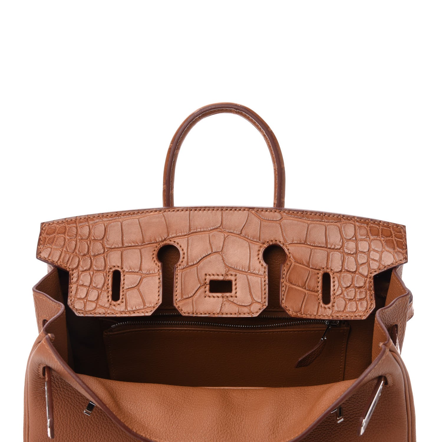 Hermes Togo Matte Alligator Birkin Touch 25 Gold 16 of 34