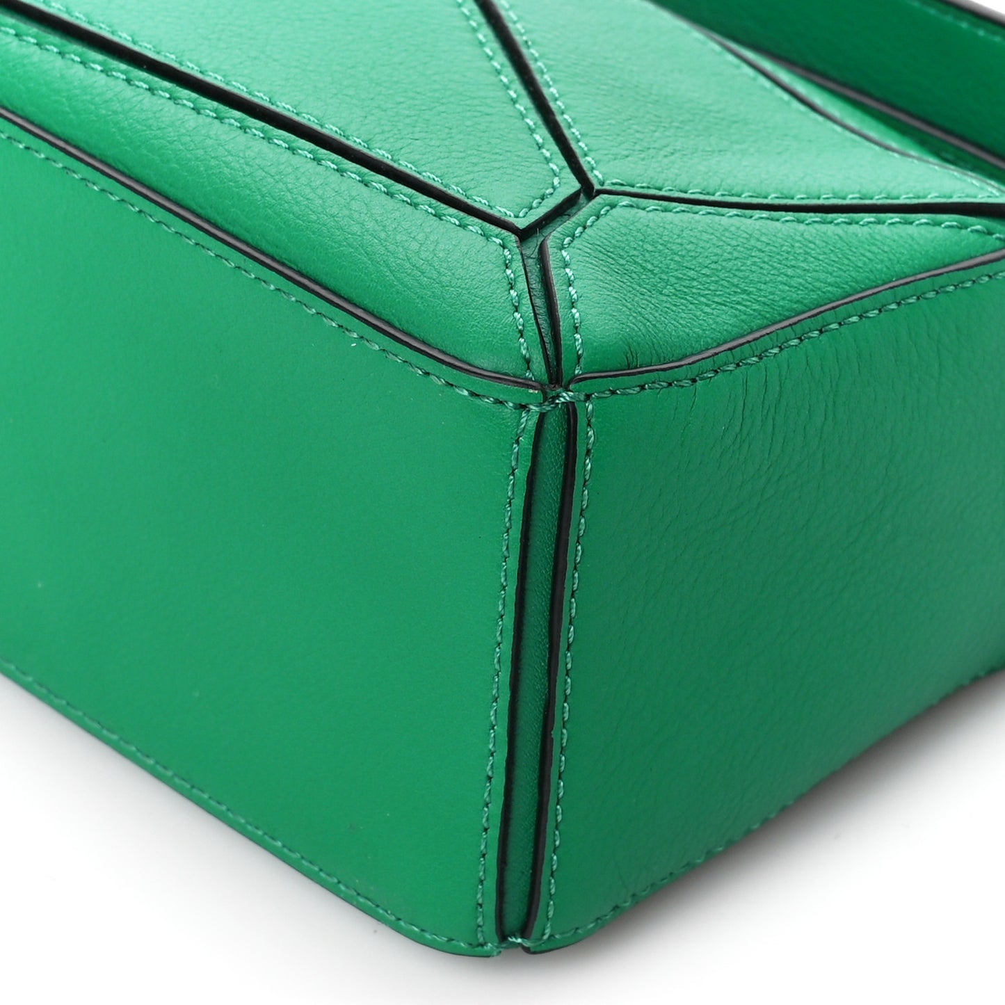 Calfskin Mini Puzzle Bag Jungle Green