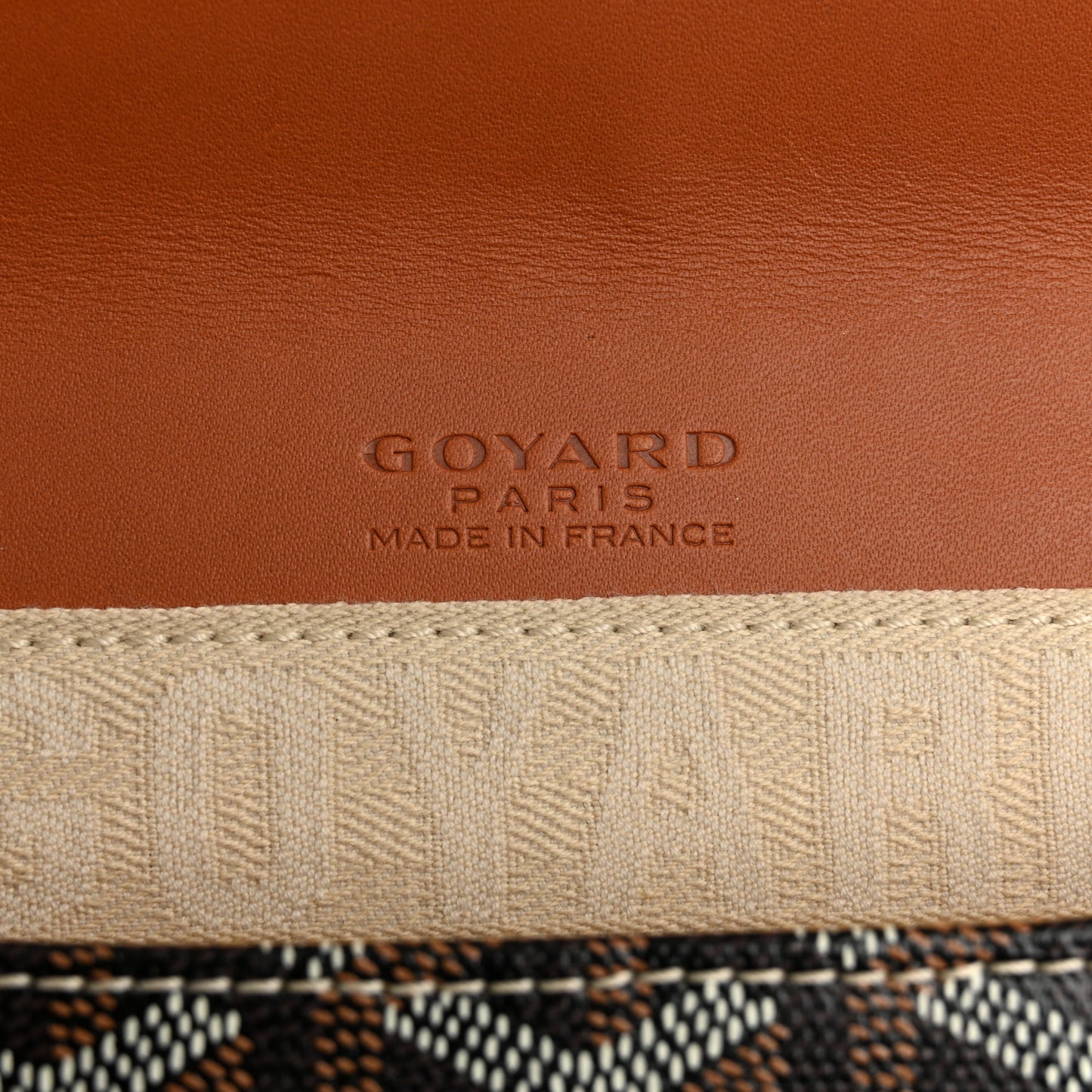 Goyardine Monte Carlo Bois Clutch Black