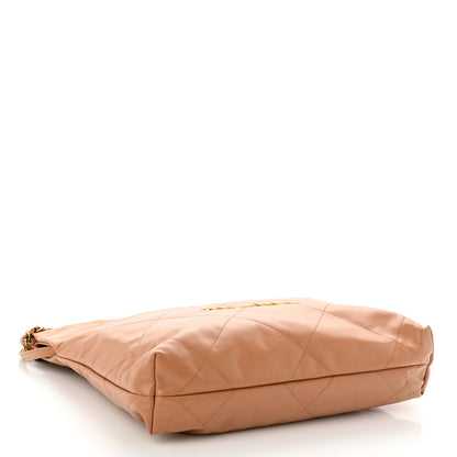Chanel Shiny Calfskin Quilted Small Chanel 22 Beige 4 of 10